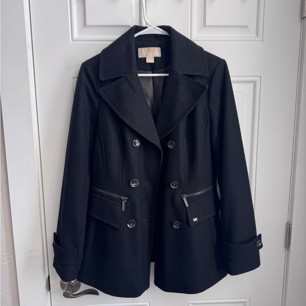 Michael Kors Black Pea Coat